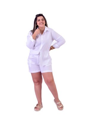 Shorts Feminino Alfaiataria em Linho – 30005